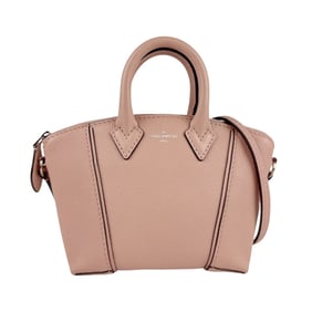Louis Vuitton Nano Lockit Leather Shoulder Bag in Pink and Silver, Women's, M61256 z6823