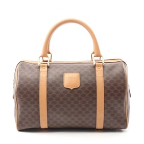 Celine Macadam Tote Bag, PVC-Coated Canvas and Leather, Women's, Brown/Beige