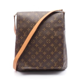 Louis Vuitton Musette Shoulder Bag, PVC-Coated Canvas and Leather, Monogram, Women's, Brown, M51256