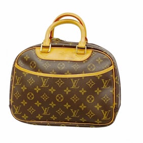 Louis Vuitton Monogram Trouville Handbag M42228 Brown Women's
