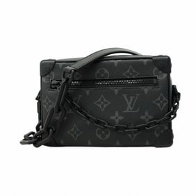 Louis Vuitton Monogram Eclipse Mini Soft Trunk Shoulder Bag M44735 Black Men's