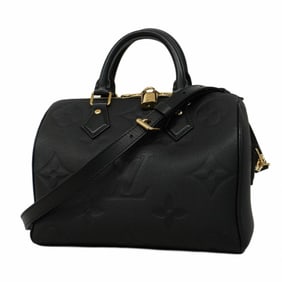 Louis Vuitton Monogram Empreinte Speedy Bandouliere 25 Handbag M58951 Noir Women's