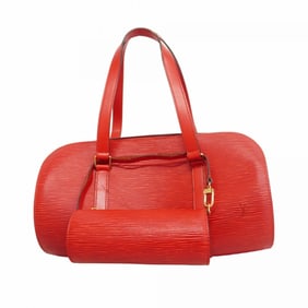 Louis Vuitton Epi Soufflot Handbag M52227 Castilian Red for Women