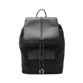 Dior Homme DIOR HOMME MOTION Backpack, Canvas and Leather, Men's, Black, 1MOBA062