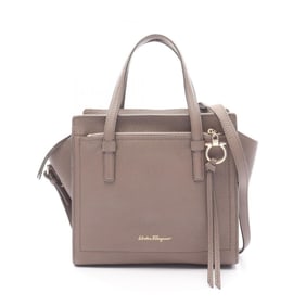 Salvatore Ferragamo Amy handbag, leather, women's, brown, 21F478