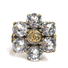 Gucci GUCCI Ring, Metal, Stone, Gold, Women's, H31531G