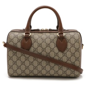 GUCCI GG Supreme handbag shoulder bag leather beige brown 409529