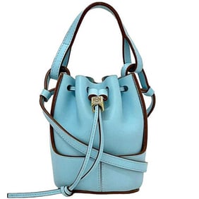 LOEWE Nano Balloon Shoulder Bag f-22253 Light Blue Anagram A710R85X015578 Leather 262105 Crossbody
