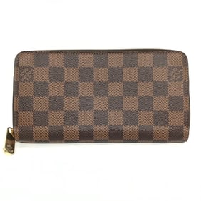 Louis Vuitton Zippy Wallet Round Damier Brown Long N41661 LOUIS VUITTON