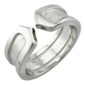 Cartier 2C Ring, Size 9, 18K Diamond, Women's, CARTIER
