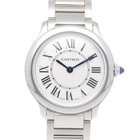 Cartier Ronde Must de Stainless Steel Watch WSRN0033(4422) Quartz Women's