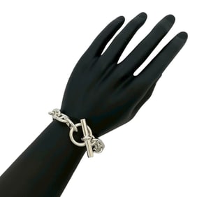 HERMES Chaine d'Ancre GM 13-link Sterling Silver 925 Chain Bracelet Bangle 177-4