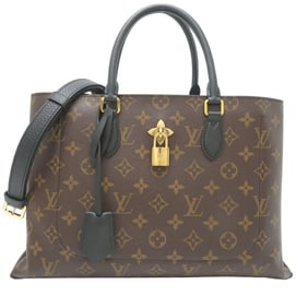 Louis Vuitton Flower Tote Women's Handbag M43550 Monogram Macassar Brown