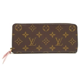 Louis Vuitton Portefeuille Clemence Women's Long Wallet M61298 Monogram Rose Ballerine