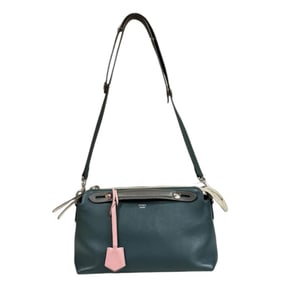 Fendi By the Way Medium Shoulder Bag, Leather, 8BL124, Green, Women's, FENDI 2-way