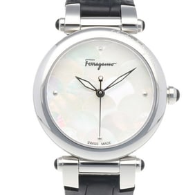 Salvatore Ferragamo Stainless Steel Quartz Watch for Women