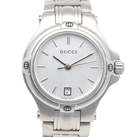 Gucci watch, stainless steel 9040L quartz watch for women.