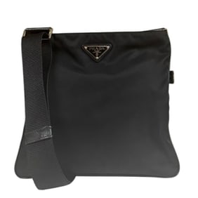 Prada Shoulder Bag Nylon Black Unisex PRADA