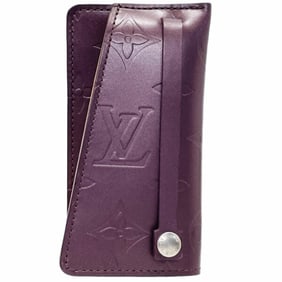 Louis Vuitton Monogram Matte Clochet PM Key Case, Violet M65134, LOUIS VUITTON Ring HW-15657