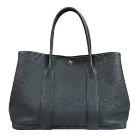 Hermes Garden PM Tote Bag, Negonda, Black, Women's, HERMES