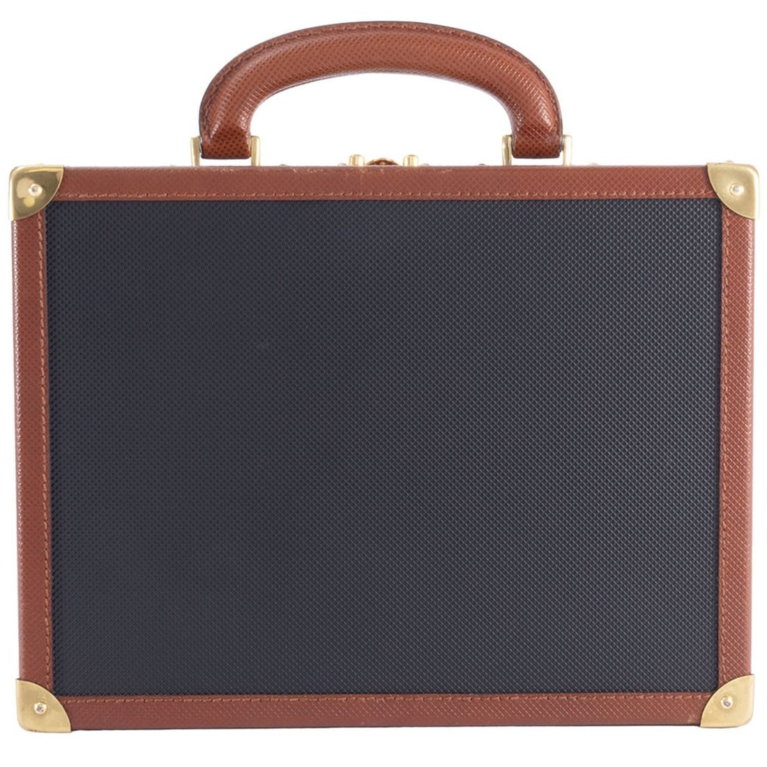 Bottega Veneta Attache Case Handbag Leather Black Brown Women's Trunk BOTTEGA VENETA (1 of 19)