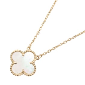 Van Cleef & Arpels Vintage Alhambra Necklace, Mother-of-Pearl 18K Yellow Gold, White, for Women