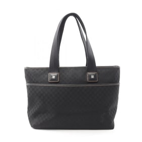 Celine Macadam Tote Bag, Canvas and Leather, Women's, Black