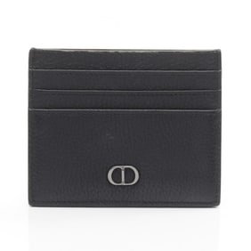 Christian Dior Dior CD Icon Card Holder, Leather, Men's, Black