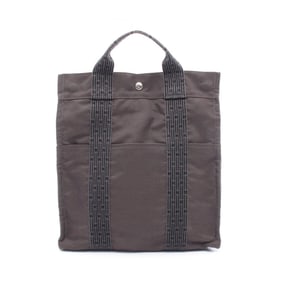 Hermes Hermès Air Line Ad MM Rucksack, Nylon Canvas, Men's and Women's, Gray