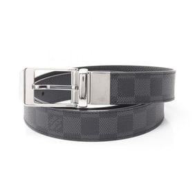 Louis Vuitton Men's Monogram Graphite Belt, Black, M6834, from Seattle.
