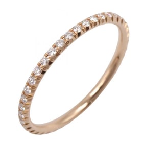 Tiffany & Co. Metro Diamond Ring, 18K Pink Gold (Pink Gold), Diamond, Women's, and Clear
