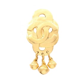 CHANEL Coco Mark Brooch Accessory GP (Gold Plated) Women's Gold