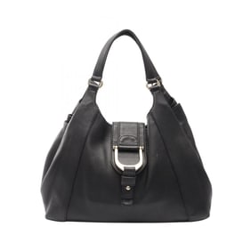 Gucci GUCCI handbag, leather, women's, black, 268747