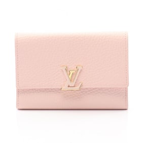 Louis Vuitton Portefeuille Capucines Compact Tri-fold Wallet, Taurillon Leather, Women's, Jasmine