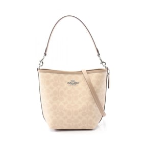 Coach City Bucket Bag, Handbag, Coated Canvas, Women's, Beige, CT800