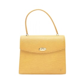 Louis Vuitton Malesherbes Handbag, Epi Leather, Yellow, Women's, M52379