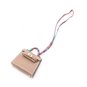 Hermes Hermès Kelly Twilly Charm Accessory, Leather and Silk, Votadelact, Women's, Brown