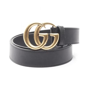 Gucci GG Marmont belt, leather, men's, black