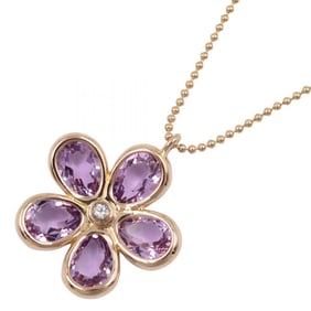 Tiffany & Co. Garden Flower Amethyst Necklace in 18K Pink Gold with Diamonds and Amethyst. Available