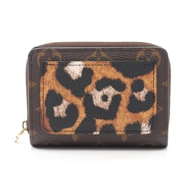 Louis Vuitton Portefeuille Lou Bifold Wallet, Coated Canvas, Monogram Leopard Print, Women's, Brown,