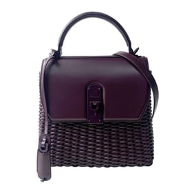 Salvatore Ferragamo Ferragamo Women's Braided Gancini 2-Way Shoulder/Handbag GG-211063 Crossbody Bag