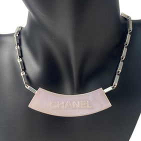 CHANEL Women's Plate Necklace, Plated, 00C
