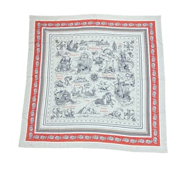 Hermes Hermès Women's Carrejuan 140 Sailor Tattoo Scarf