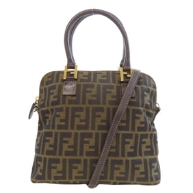 Fendi Zucca pattern canvas handbag for women FENDI