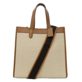Coach 89165 Field Tote Signature Handbag in Canvas/Leather for Women