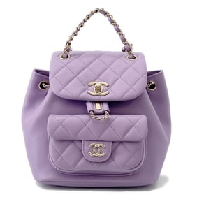 CHANEL Matelasse Coco Mark Calf Leather Backpack AS2908 Bag
