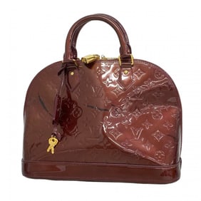 Louis Vuitton Vernis Alma PM Handbag M91691 Rouge Fauvist for Women