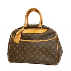 Louis Vuitton Monogram Deauville Handbag M47270 Brown Women's