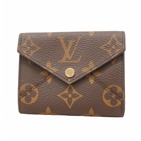 Louis Vuitton Monogram Portefeuille Celeste Tri-fold Wallet M81665 Brown Women's