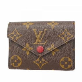 Louis Vuitton Monogram Portefeuille Marie Wallet M93802 Brown Rouge Women's P1379425